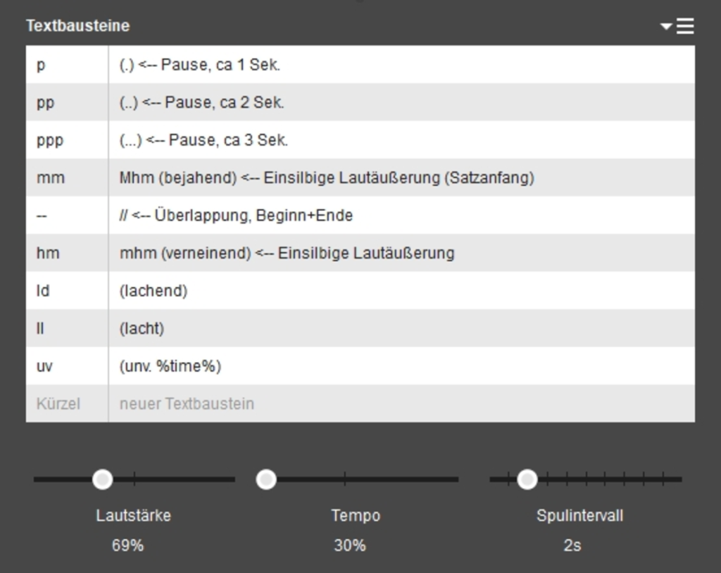 f4transkript stellt den automatischen Sprecherwechsel in unterschiedlichen Farben dar.