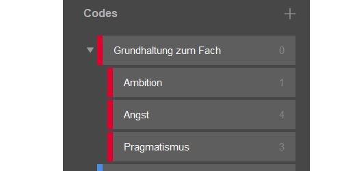 Example codes for the results report